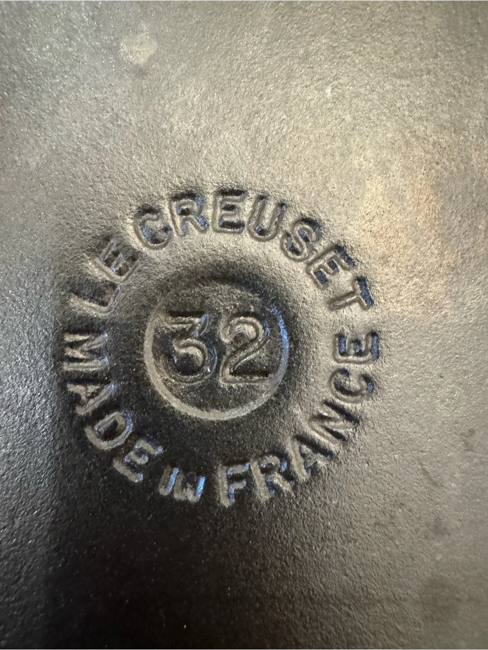 Le Creuset Oval Cast Iron Grill Pan Skillet French Made Number 32 France